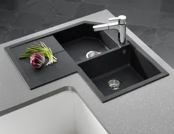 Rectangular sinks in the kitchen photo