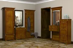 Емен ағашынан жасалған фото интерьер дәлізі