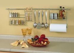 You can hang photos in the kitchen