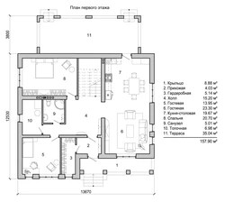 House plan with living room photo