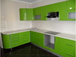 Plastic kitchens with flowers photo