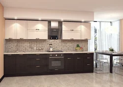 Straight kitchen with top photo