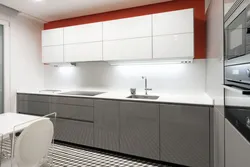 Straight kitchen with top photo