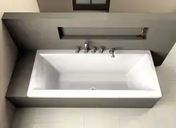 Bathtubs with built-in mixer photo