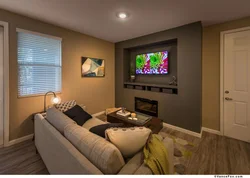 TV in the alcove bedroom photo