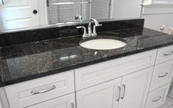 Countertop сафед дар акс ҳаммом