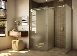 Photo of shower doors in the bathroom