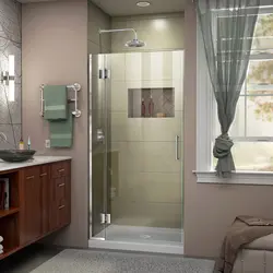 Photo of shower doors in the bathroom