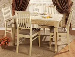Beige tables for the kitchen photo