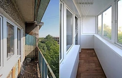 Лоджия до и после фото