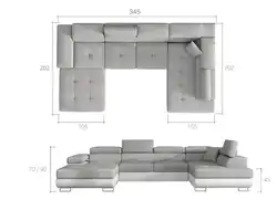 Living room sofa sizes photo