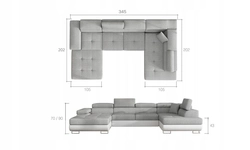 Living room sofa sizes photo