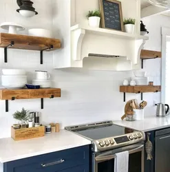 Closed shelves in the kitchen photo
