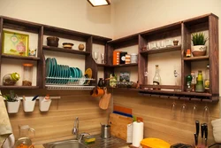 Closed shelves in the kitchen photo