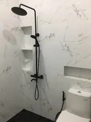 Черный душ для ванной фото