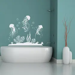 Bathroom wall drawing photo