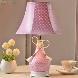 Table lampshade in the bedroom photo