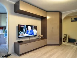 Künc Kabinet Fotoşəkili Olan Qonaq Otağı