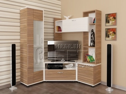 Living Room With Corner Cabinet Photo