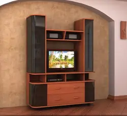 Living room with corner cabinet photo