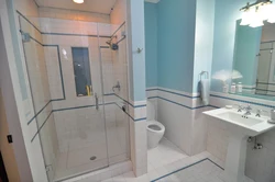 Tile bath design partition photo
