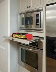 Kitchen with small oven photo