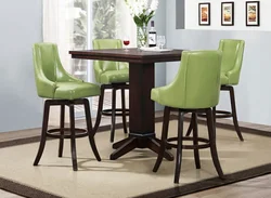 Brown chair in the kitchen photo