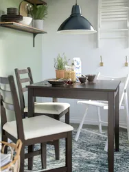 Brown chair in the kitchen photo