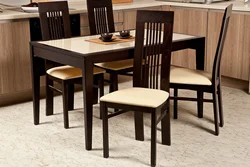 Brown chair in the kitchen photo