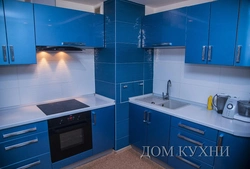 All blue corner kitchens photos