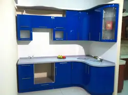 All blue corner kitchens photos