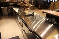 Metal countertops for kitchen photo
