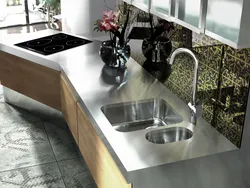 Countertops Металлӣ Барои Акс Ошхона