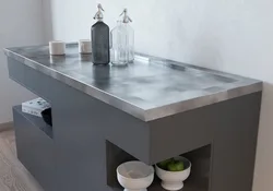 Countertops металлӣ барои акс ошхона