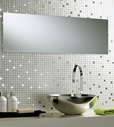 Metal tiles in the bathroom photo