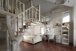 Bedrooms of two-story houses with photos