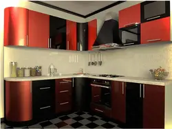 Фото әйнегі бар бұрыштық асүйлер