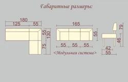 Photo sizes of sofas for the kitchen
