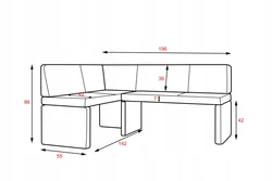 Photo sizes of sofas for the kitchen