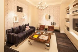 Sofa in a square living room photo