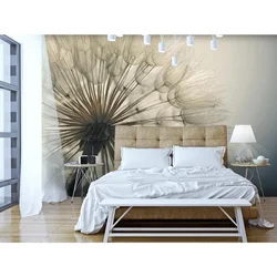 Wallpaper for bedroom dandelions photo
