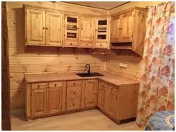 Кухни из дерева фото размеры