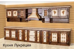 Kitchens made of wood photo dimensions