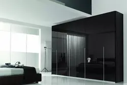 Black wardrobes for bedroom photo