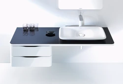 Photo of large bathroom sinks