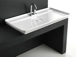 Photo of large bathroom sinks