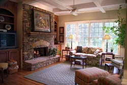 Photo Of A Living Room In An Old House