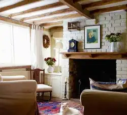 Photo of a living room in an old house