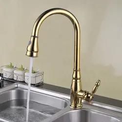 Brass Kitchen Faucets Photo