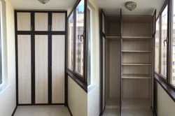 Inexpensive cabinets for a loggia photo